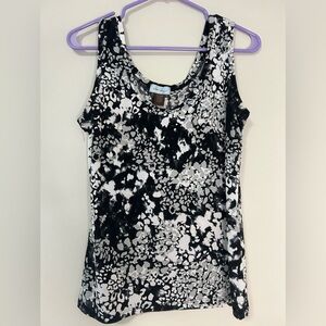 Clear Sky Black and White Women's Top, Size L